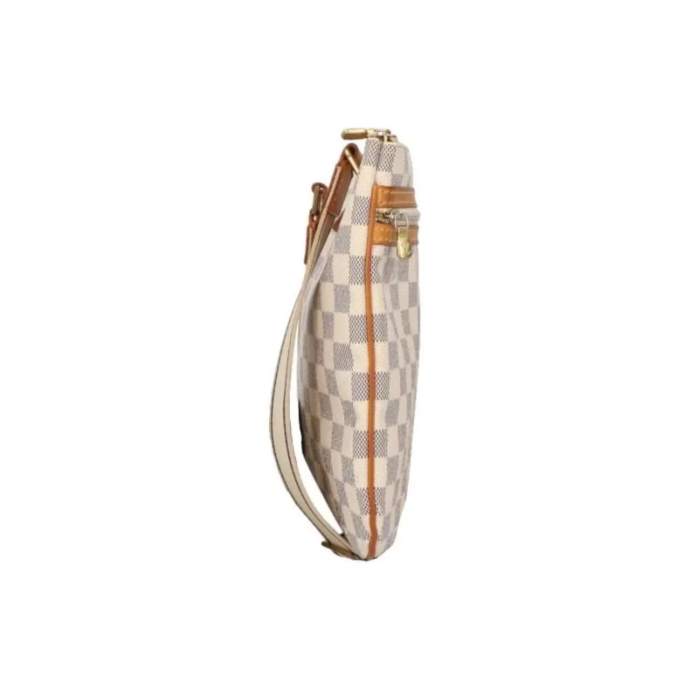 Louis Vuitton Pochette Bosphore Bag Damier Azur White